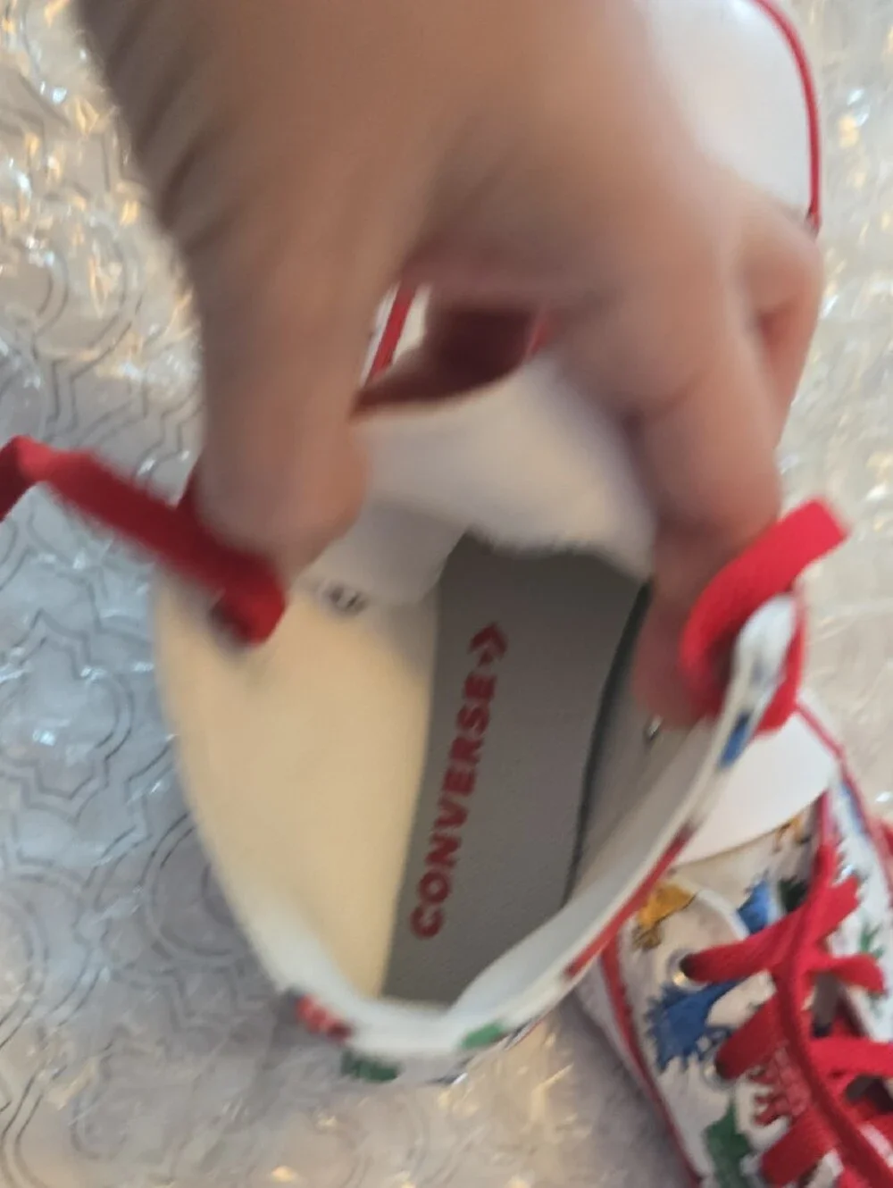 Converse Kids Size 13 Dinosaur Hi-Tops